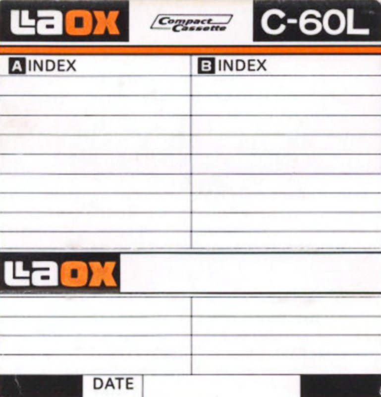 Compact Cassette: Unknown Laox -  60