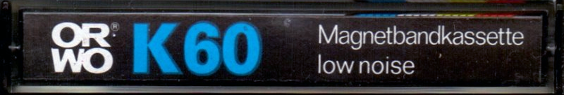 Compact Cassette ORWO 60 "black" Type I Normal 1985 East Germany