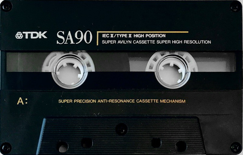 Compact Cassette TDK SA 90 "SA-90SA" Type II Chrome 1990 Australia, Europe