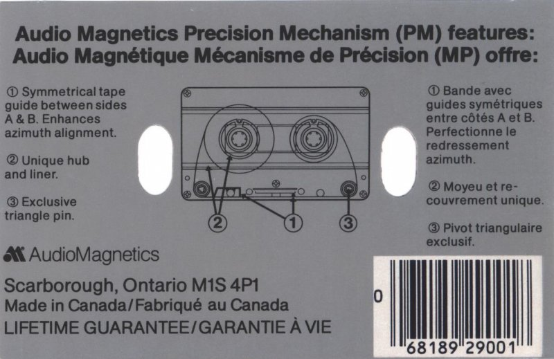 Compact Cassette:  Audio Magnetics - XHE 90