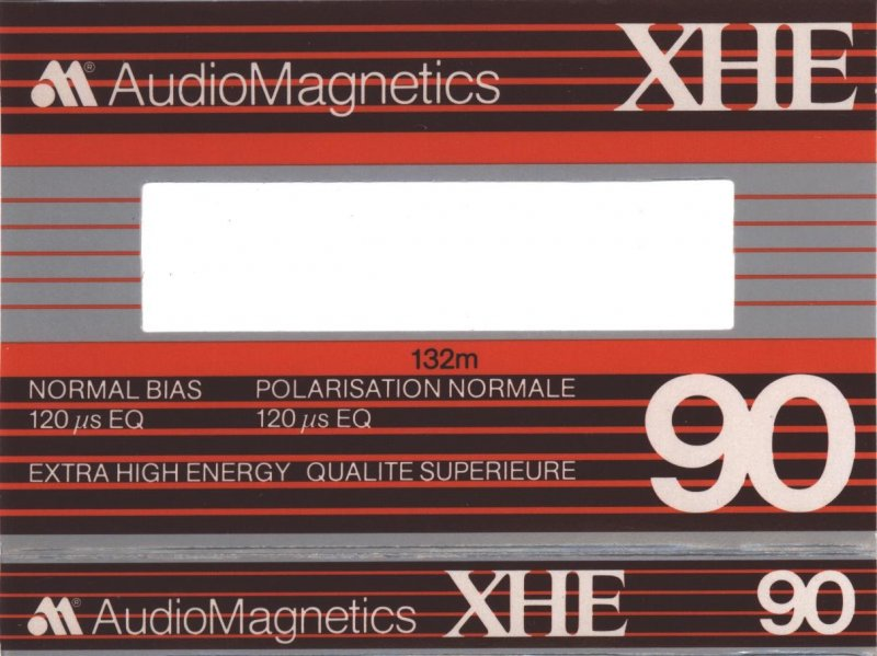 Compact Cassette Audio Magnetics XHE 90 Type I Normal 1982 Canada