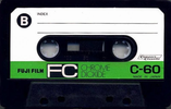 Compact Cassette Fuji Film FC 60 Type II Chrome 1971 Japan