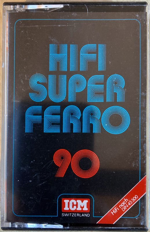 Compact Cassette ICM HIFI Super Ferro 90 Type I Normal 1978 Europe