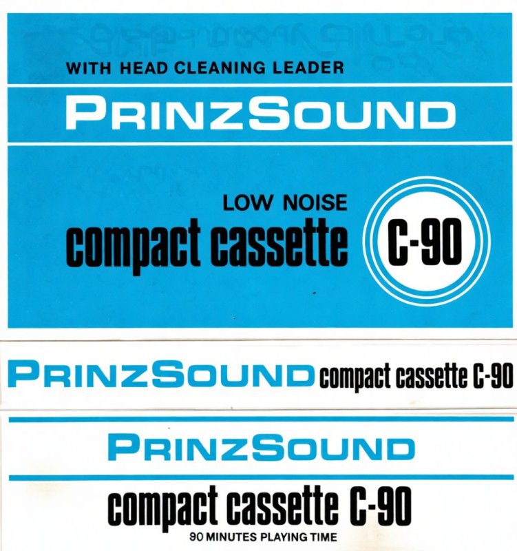 Compact Cassette Prinzsound 90 Type I Normal 1978 Japan