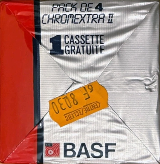 4 pack BASF Chromdioxid Extra II 90 "CR-E II" Type II Chrome 1985 France