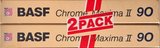 2 pack BASF Chrome Maxima II 90 Type II Chrome 1990 Europe