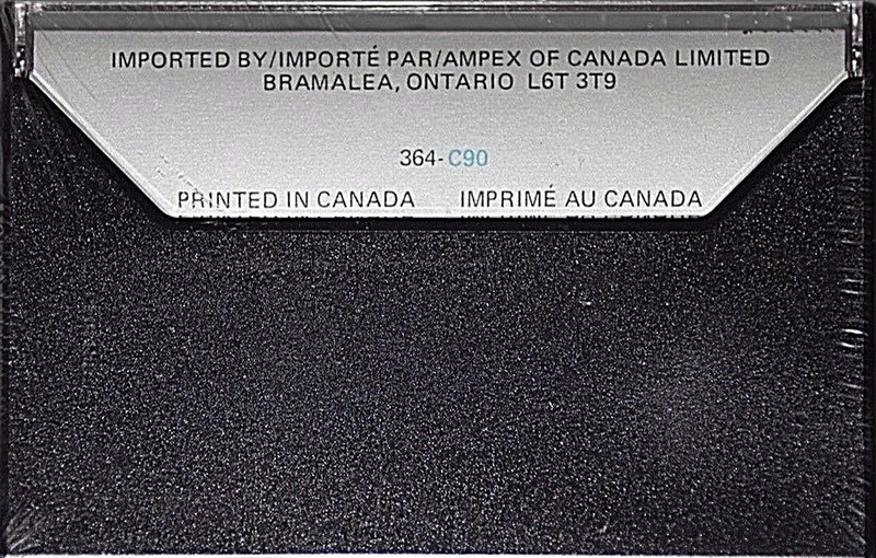 Compact Cassette Ampex 2020+ 90 Type I Normal 1978 Canada