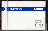 Compact Cassette Harris Lanier 90 "Dictation tape-pak" Type I Normal 1984 USA