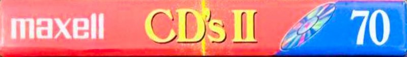 Compact Cassette Maxell CD`s II / CD`s 2 70 "CDS2-70" Type II Chrome 1992 Japan