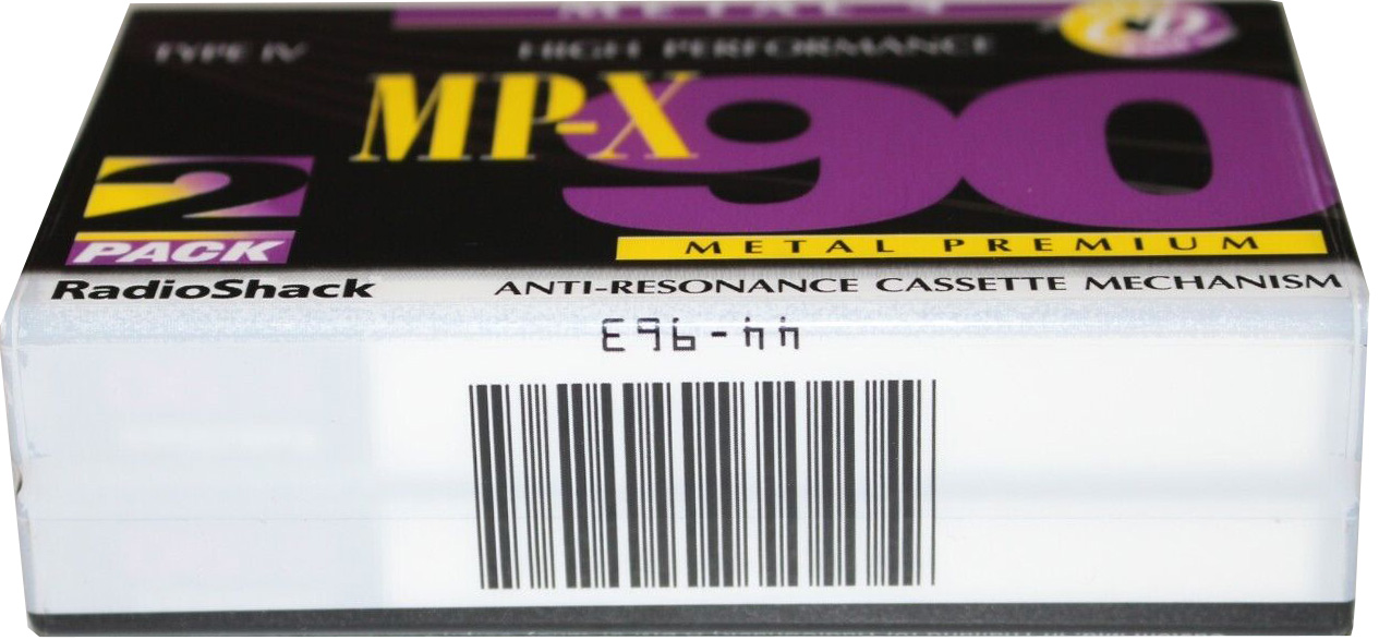 2 pack Radio Shack MP-X 90 "44-963" Type IV Metal 1995 USA