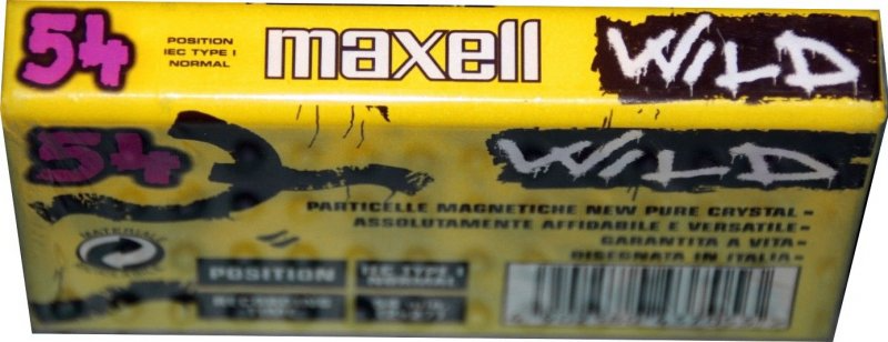 Compact Cassette Maxell Wild 54 Type I Normal 1998 Europe