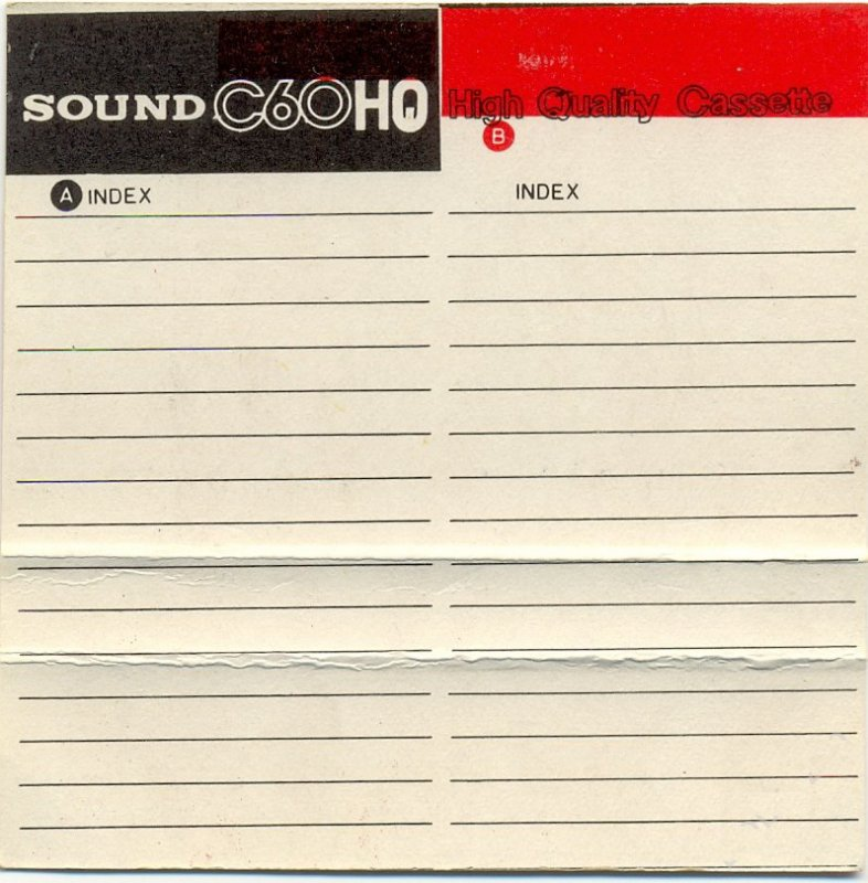 Compact Cassette Sound 60 Type I Normal