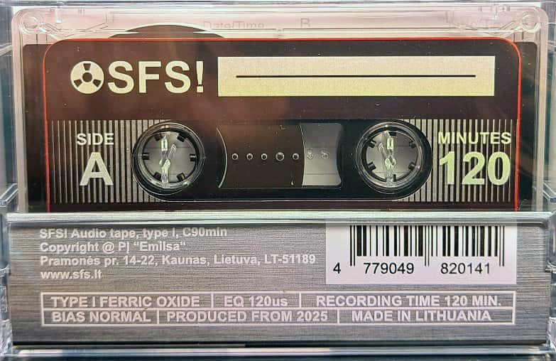 Compact Cassette SFS! 120 Type I Normal 2025 Worldwide