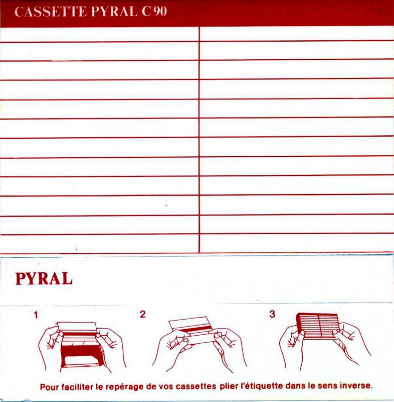 Compact Cassette Pyral 90 Type I Normal 1978 France