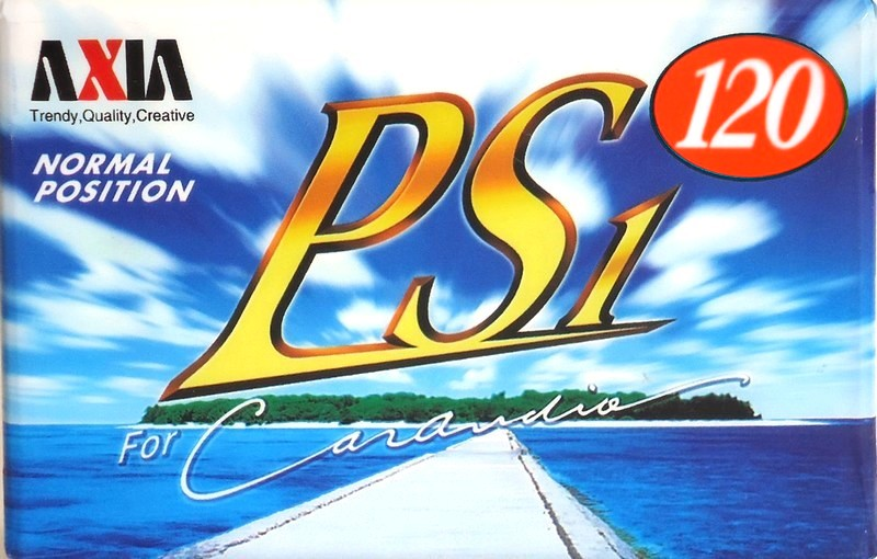 Compact Cassette AXIA PS-I / PS-1 120 "PS1K 120" Type I Normal 1998 Japan