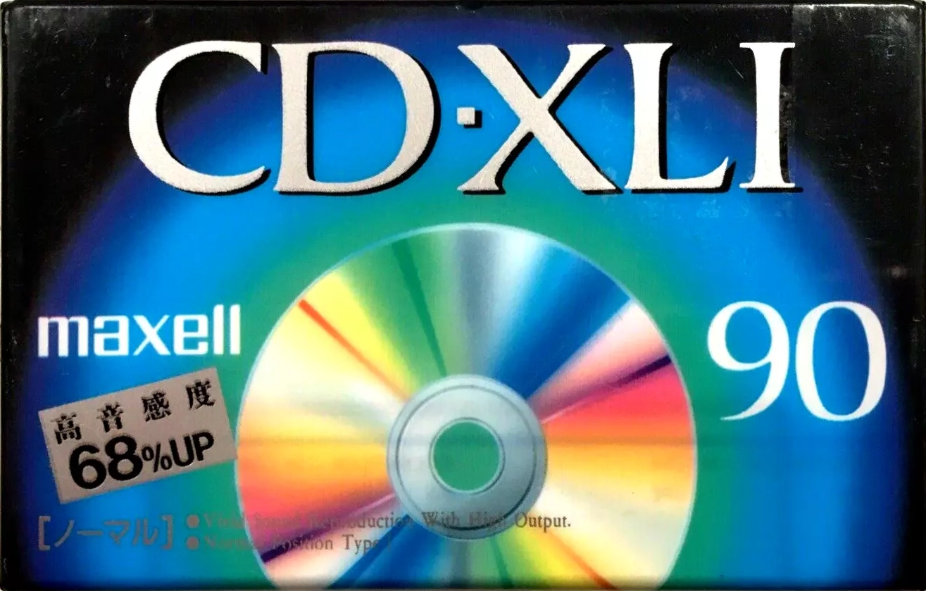 Compact Cassette Maxell CD-XL 90 "CDXL1-90" Type I Normal 1992 Japan