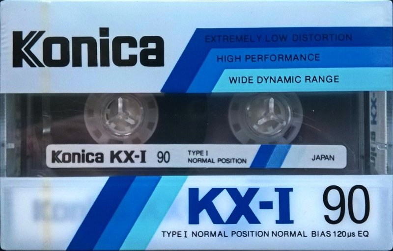 Compact Cassette Konica KX-I 90 Type I Normal 1987 Europe