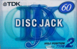 Compact Cassette TDK DJ2 Disc Jack 60 "DJ2-60F" Type II Chrome 1999 Japan