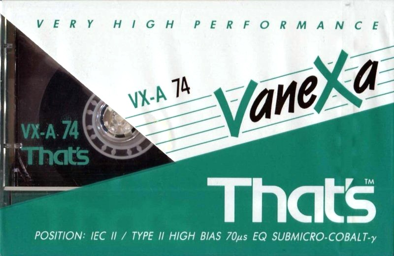 Compact Cassette Thats VX-A Vanexa 74 Type II Chrome 1993 Europe