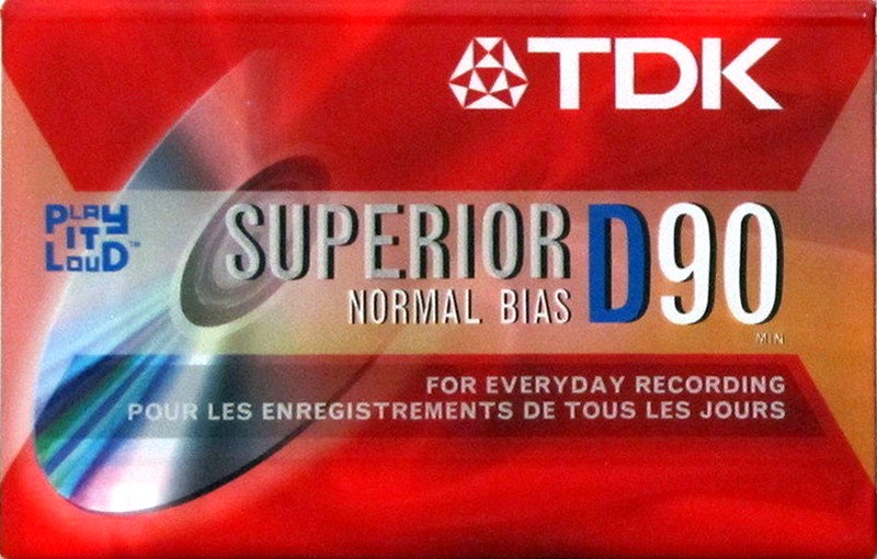 Compact Cassette TDK D 90 "Superior D" Type I Normal 2003 North America