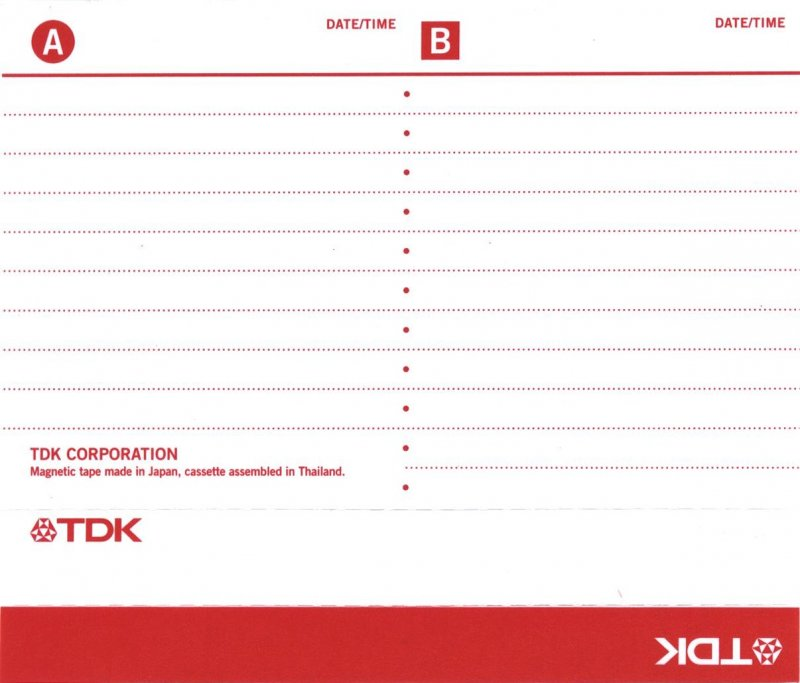 Compact Cassette: TDK  - D 90