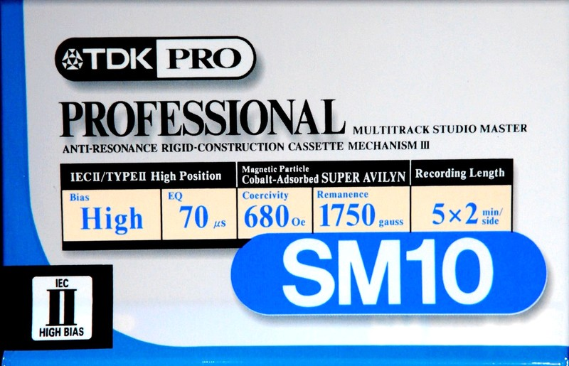 Compact Cassette TDK PRO SM 10 Type II Chrome 1997 USA