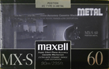Compact Cassette Maxell MX-S 60 Type IV Metal 1990 Europe