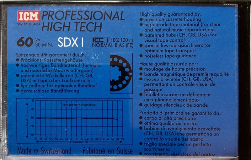 Compact Cassette: ICM  - SDX I 60