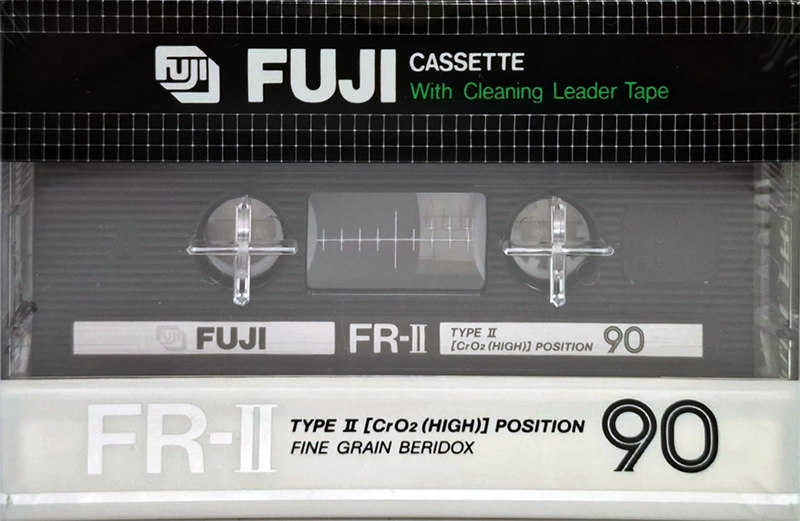 Compact Cassette Fuji FR-II 90 Type II Chrome 1982 North America