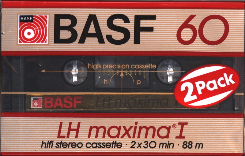 2 pack BASF LH Maxima I 60 "LH-M I" Type I Normal 1986 Europe