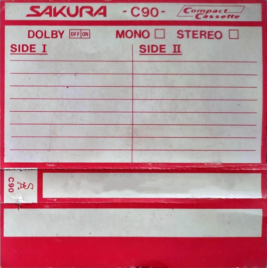 Compact Cassette Sakura F1 90 Type I Normal 1989 Italy
