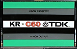 Compact Cassette TDK KR Krom 60 Type II Chrome 1973 Japan