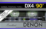 Compact Cassette Denon DX4 90 Type I Normal 1983 Japan