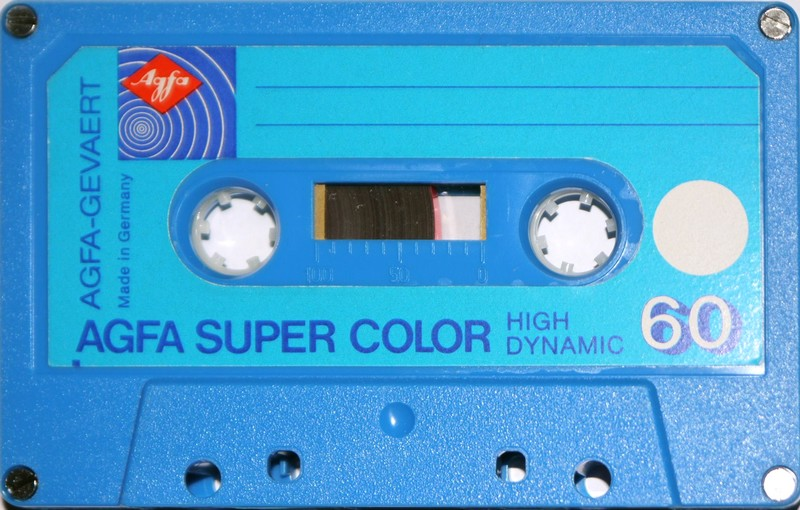 Compact Cassette AGFA SUPER COLOR 60 Type I Normal 1975 Europe