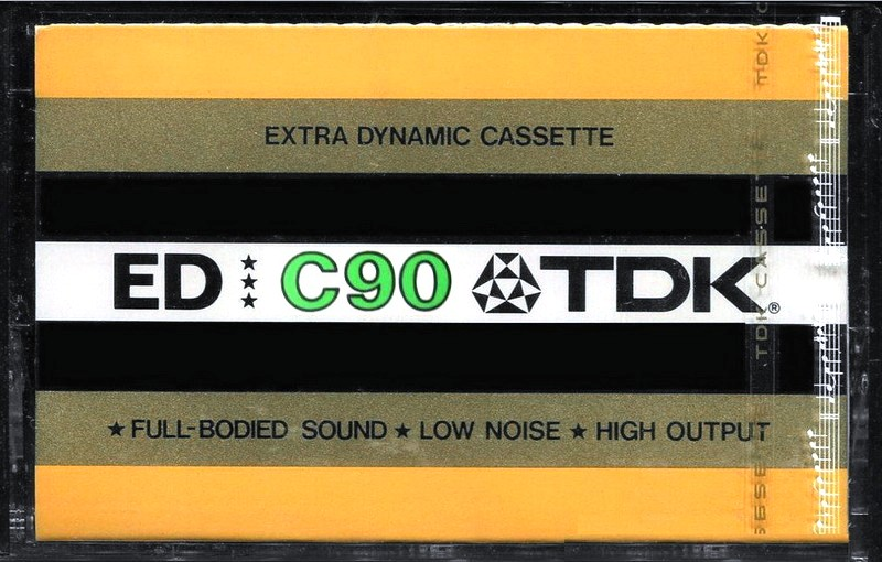 Compact Cassette TDK ED 90 Type I Normal 1977 Europe, USA