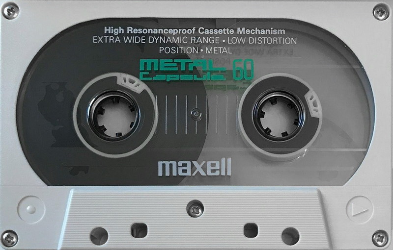 Compact Cassette Maxell Capsule Metal 60 Type IV Metal 1990 Europe