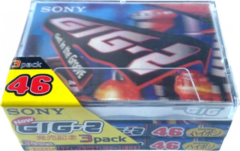 3 pack Sony GIG-2 46 Type II Chrome 1996 Japan
