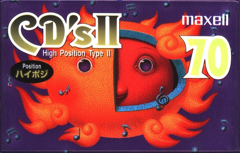 Compact Cassette Maxell CD`s II / CD`s 2 70 "CDS2-70J" Type II Chrome 1995 Japan