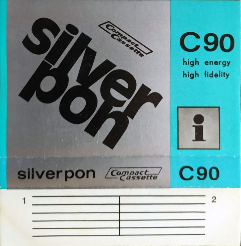 Compact Cassette Silver Pon high energy 90 Type I Normal 1978 Europe
