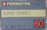 Compact Cassette Permaton Super Ferro I 60 Type I Normal 1984 Germany