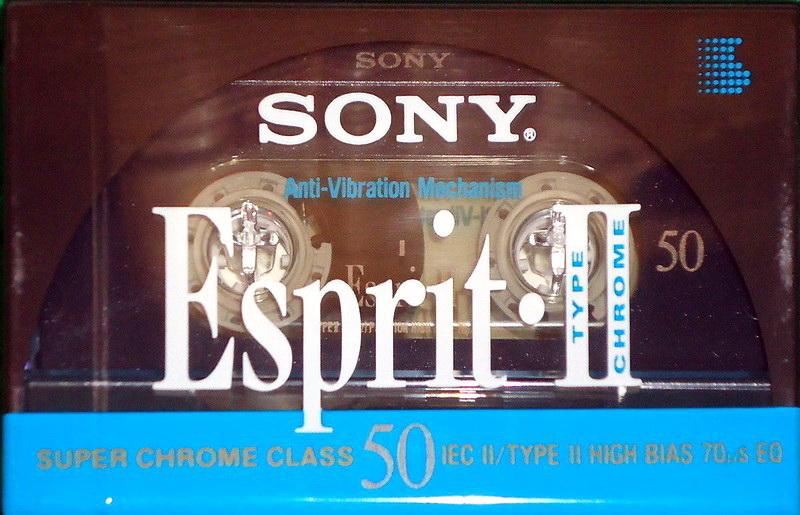 Compact Cassette Sony Esprit 50 "ESP II-50" Type II Chrome 1992 Europe