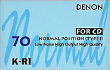 Compact Cassette Denon K-RI 70 Type I Normal 1993 Japan