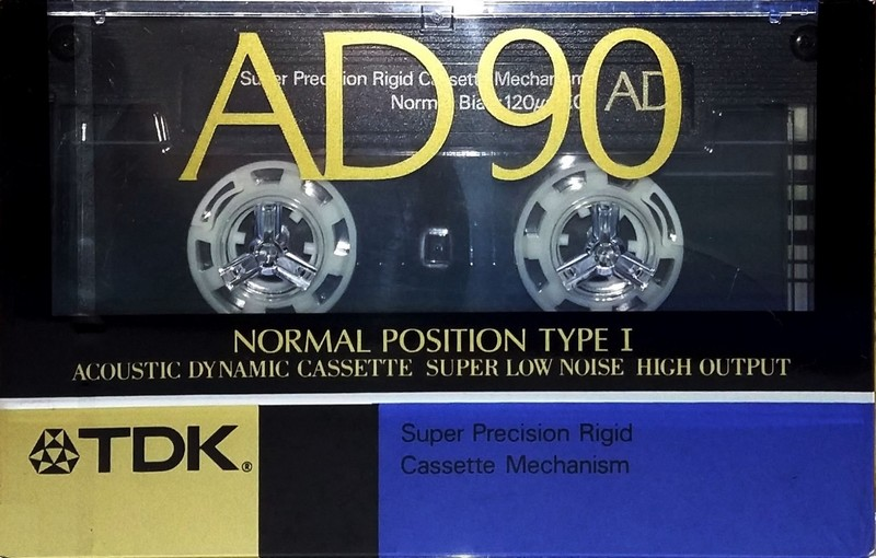 Compact Cassette TDK AD 90 "AD-90K" Type I Normal 1989 Japan