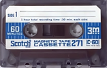 Compact Cassette Scotch 271 60 Type I Normal 1970 Japan