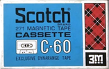 Compact Cassette Scotch 271 60 Type I Normal 1970 Japan