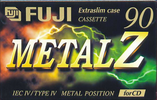 Compact Cassette Fuji Metal Z 90 Type IV Metal 1998 Europe