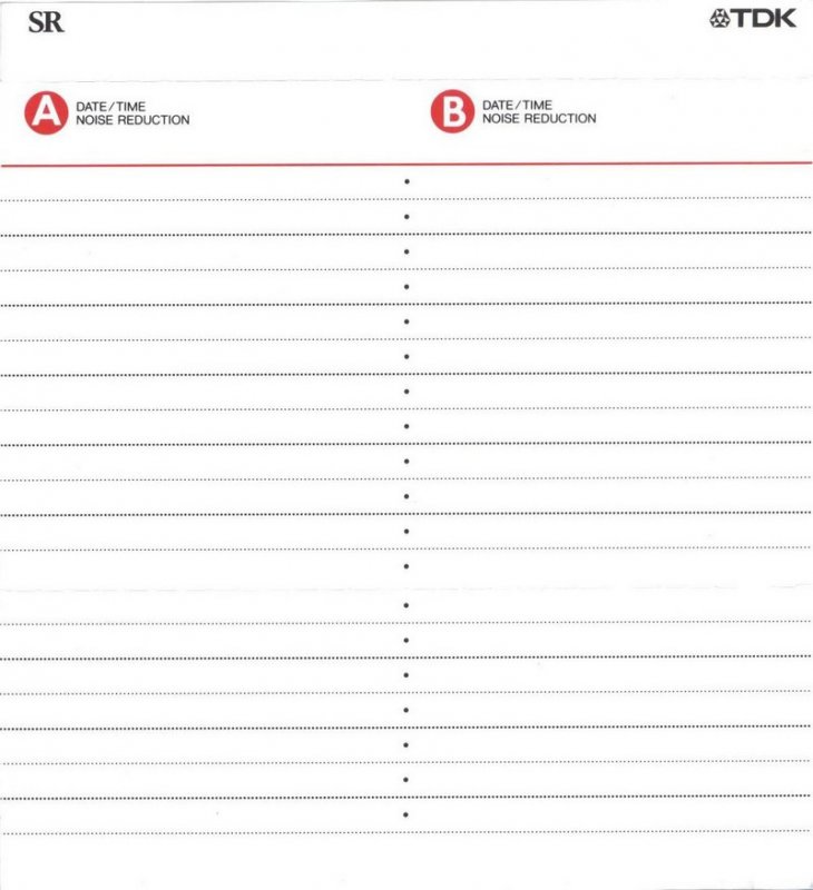 Compact Cassette TDK SR 80 "SR-80F" Type II Chrome 1994 Japan