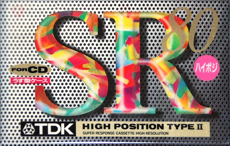 Compact Cassette TDK SR 80 "SR-80F" Type II Chrome 1994 Japan