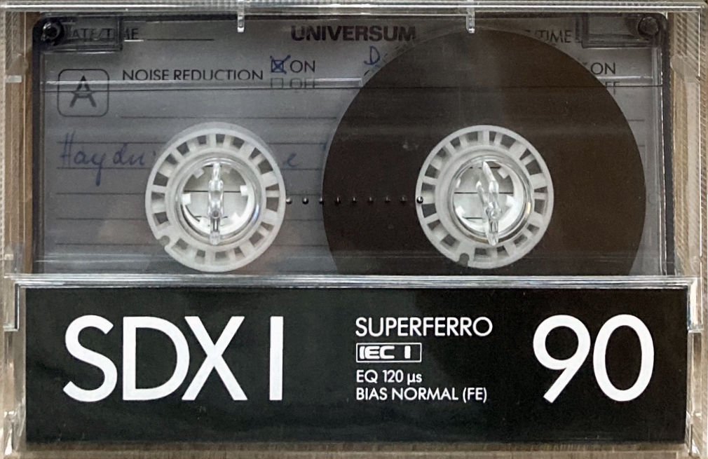 Compact Cassette Universum SDXI 90 Type I Normal 1988 Europe