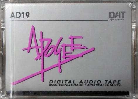 Digital Audio Tape Apogee AD 19 Type IV Metal 1994 USA